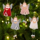 Многоцветные плюшевые куклы в виде ангела для девочек, рождественские украшения, украшения для рождественской елки, подвески, новогодние подарки, рождественские украшения для дома и кафе