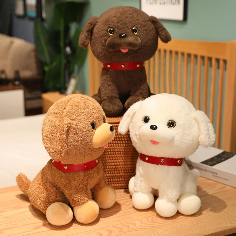 Nice 1pc 25cm/35/50cm Soft Kawaii Teddy Dog Plush Toys Lovely Stuffed Real Life Husky Dolls for Children Baby Birthday Presents