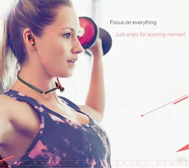 Подвесные спортивные наушники для бега bluetooth гарнитура беспроводные музыки MP3 MP4