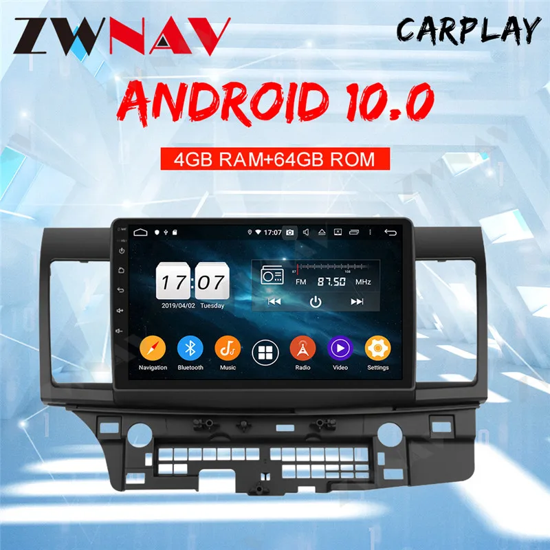10 2 дюймов автомобильное радио GPS навигация с canbus для Mitsubishi LANCER Android10 2008 2015
