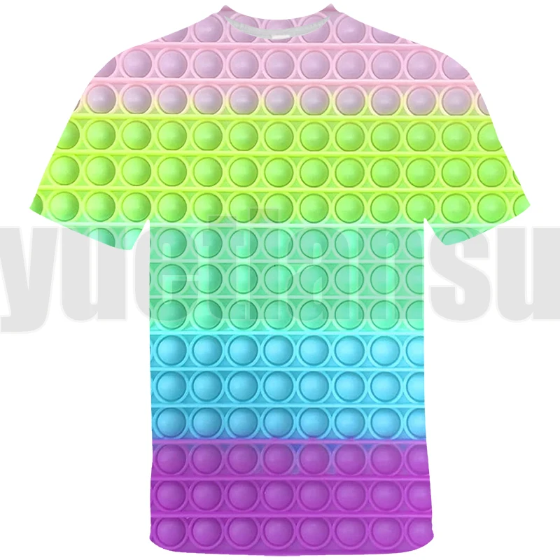

Funny Family Games POP Fidget T Shirt Teens Oversize Tshirt Kids Short Sleeve Student Tee Tops 3D Summer Streetwear T-shirt Men