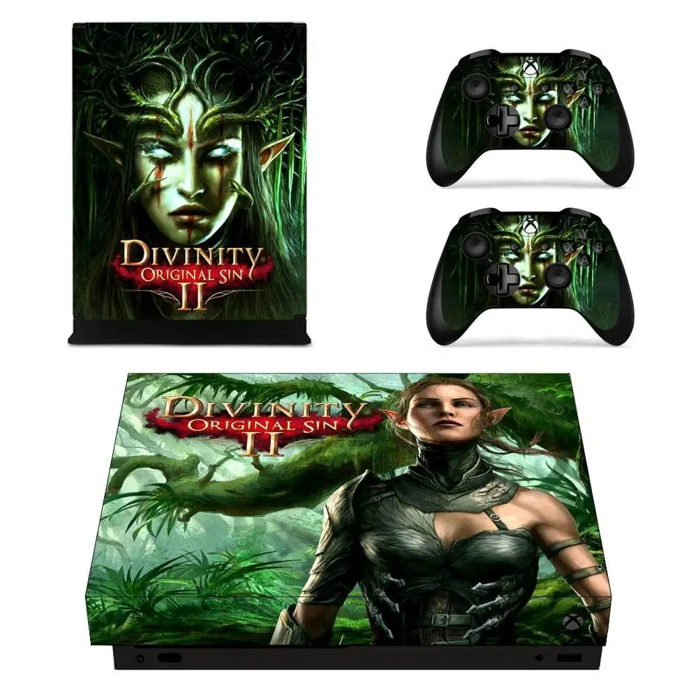Divinity: оригинальная наклейка Sin 2 s для Xbox One X Skin стикеры Adesivo one консоли пульты