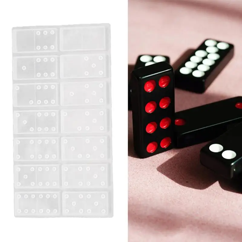 

Handmade Resin Domino Silicone Molds Jewelry Accessories Craft Resin Epoxy Making Resin DIY Board Cabochons E6S4