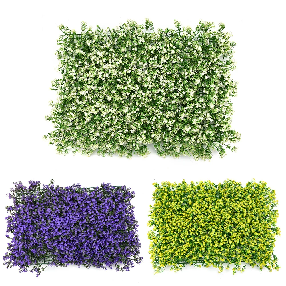 

Artificial Plant Fake Lawn Artificial Eucalyptus Leaf Green Plant Sunflower Lawn For Outdoor Garden Backyard Wall Decoration