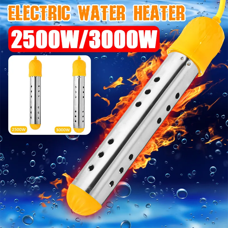 

220V Portable Pool Water Heater 2500-3000W Immersion Electric Heater Mini Swimming pool heating Machine For Home Bathroom
