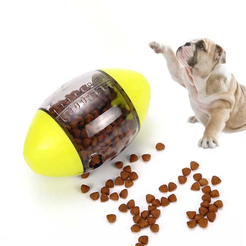 

Leak food Tumbler Rugby shape ball Funny dog toys of pet supplies apply to cat exercise training chew training toys giochi cane