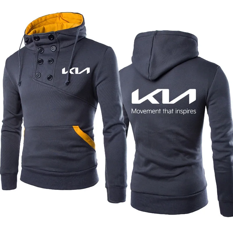 

NEW Men's pullover sweatshirt Kia car logo print Hot Sale cotton high quality Streetwear Style Men's Hoodie Men's pullover tops