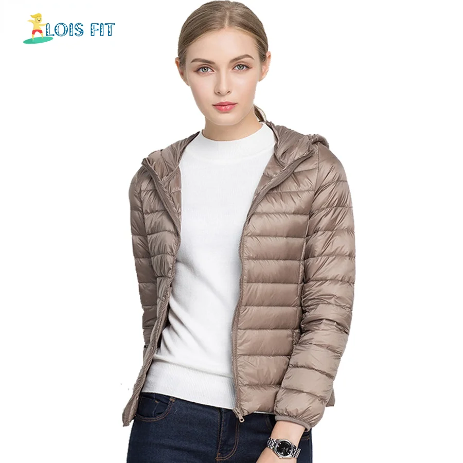 

Gi.amagi Women Ultra Light Down Jacket Hooded 90% Winter Duck Down Jackets Women Parka Zipper Coats Plus Size Slim Outerwear