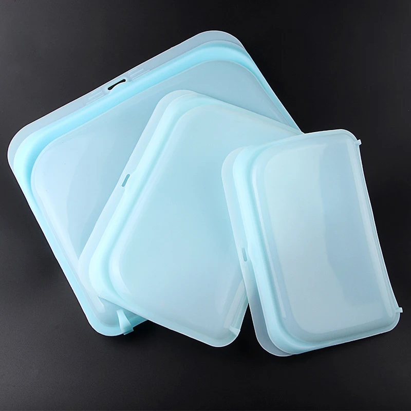 

Silicone Food Storage Bag Containers Leakproof Reusable Shut Bag Fruit Meat Milk Food Container Fridge Fresh Keeping Bags