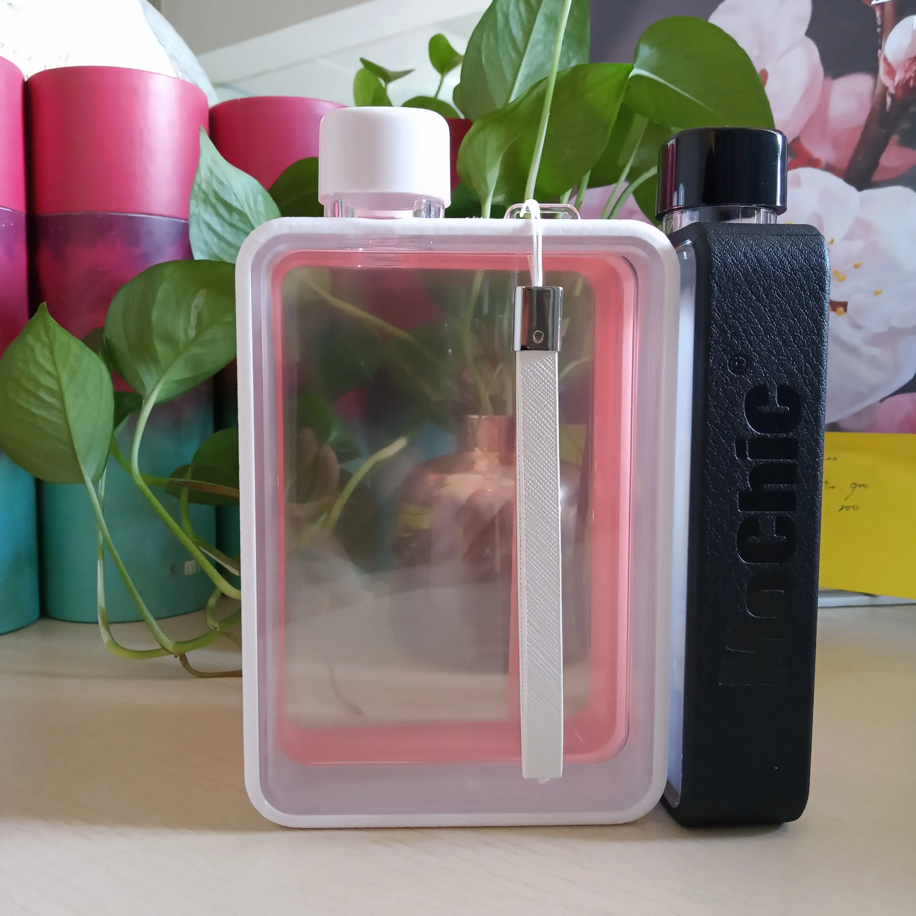 Индивидуальный Логотип прозрачная бутылка для воды чашка путешествий женская