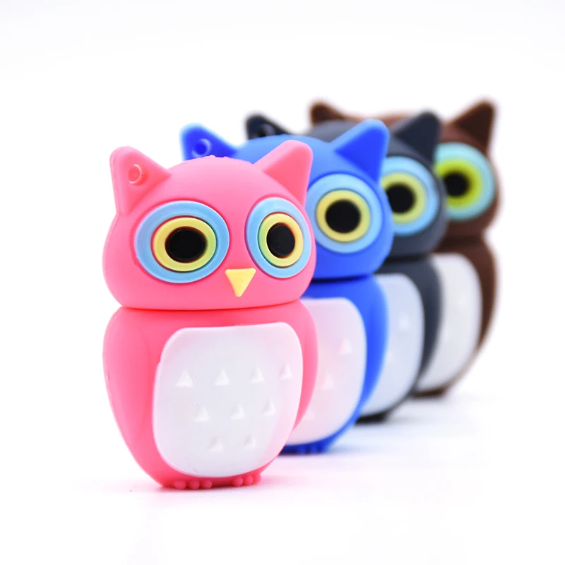 

cute cartoon animal pen drive 4GB 8GB 16GB 32GB 64GB 128GB owl USB flash drive 256GB memory stick pendrive u stick gift