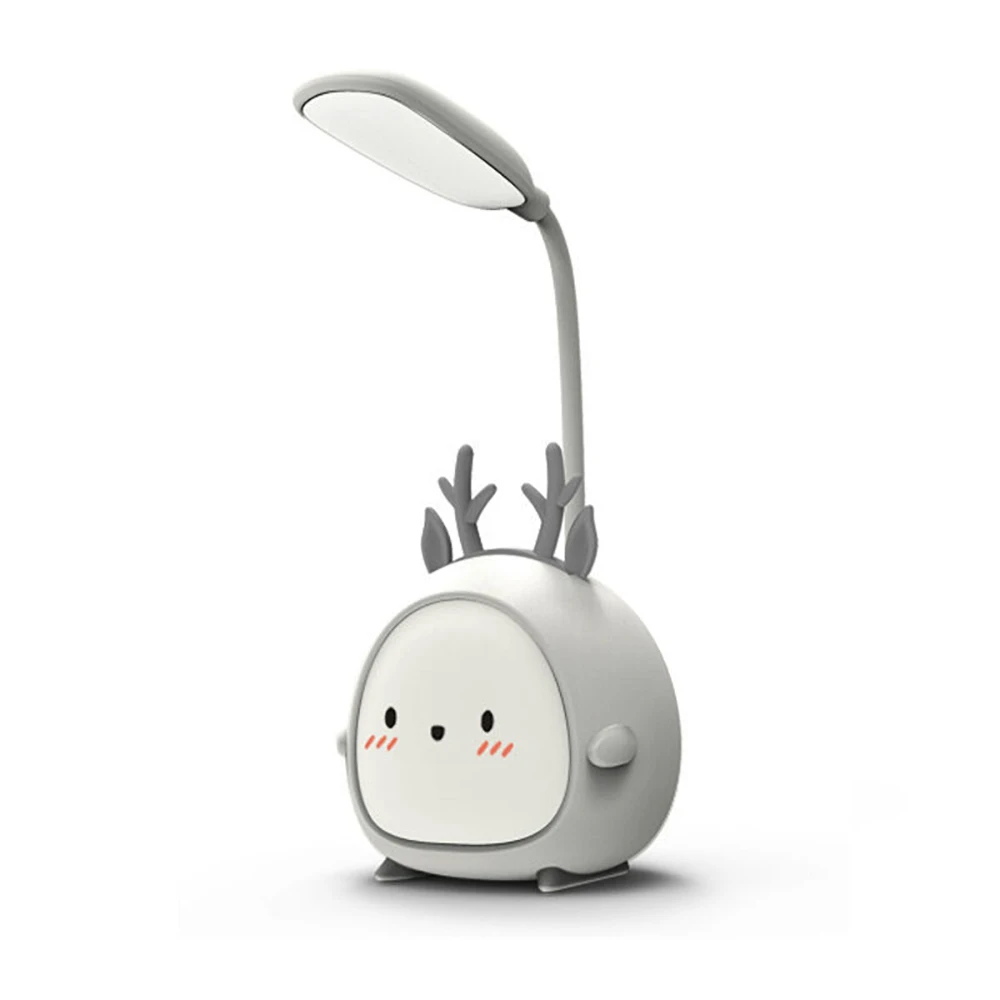 

LED Desk Lamp Eye Protection USB Charging Cartoon for Bedroom Night Light Phone Holder Torch Built-in Battery