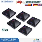 5 шт. TV Box Android 10 16 Гб оперативной памяти, 32 Гб встроенной памяти, 64 ГБ 6K Android TV Box 2020 H96 MAX H616 Smart TV Box 2,4 г 5,8G, Wi-Fi, Google Voice комплект компьютерной приставки к телевизору