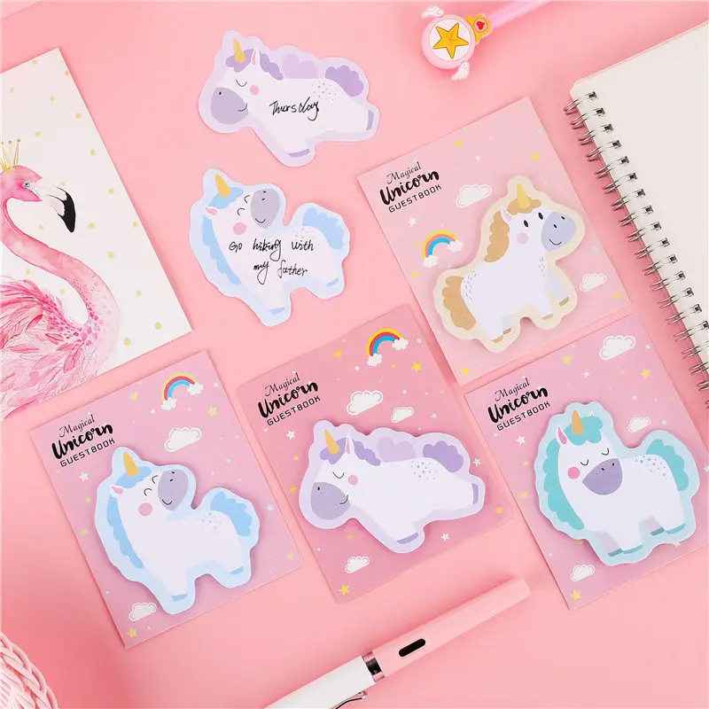 Милый мультяшный блокнот, креативный блокнот для заметок, Kawaii, Липкие заметки, планировщик для скрапбукинга, наклейки, подарок, офисное украшение, принадлежности 02124