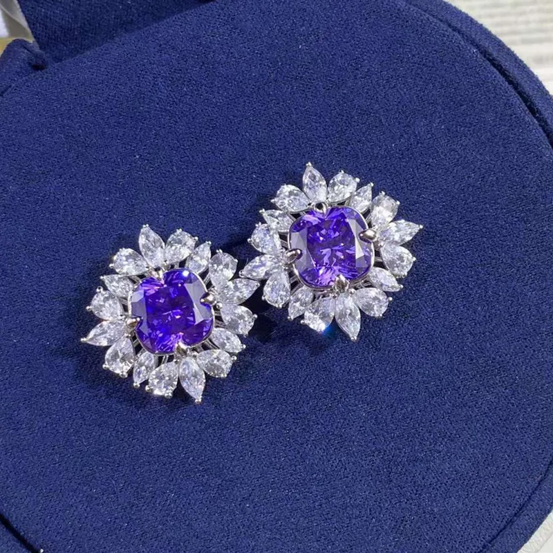 

Дизайнерские вечерние ные ювелирные изделия из стерлингового серебра 925 пробы, серьги с фианитом 3A