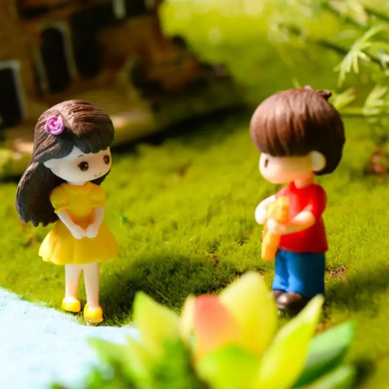 Гитара пар Сказочный Сад миниатюра орнамент DIY Кукольный дом украшения для дома и