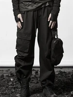 mens cargo pants spring and autumn new large pocket cargo hip hop personality design loose casual large size cargo pants