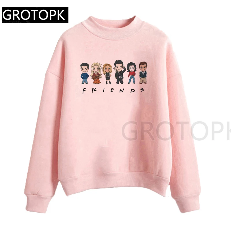 

Friends Tv Show Series 2022 New Women Hoodies Harajuku Sweatshirts Hoodies Women Outwear Pink Pullover Women Hip-Hop Clothes