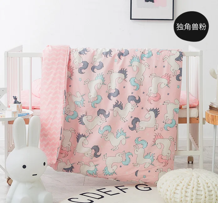 Комплект постельного белья для детей 2 шт. 100% хлопок с рисунком животных включает