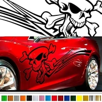 skull car sticker car vinyl side graphics pre78 car custom stickers decals