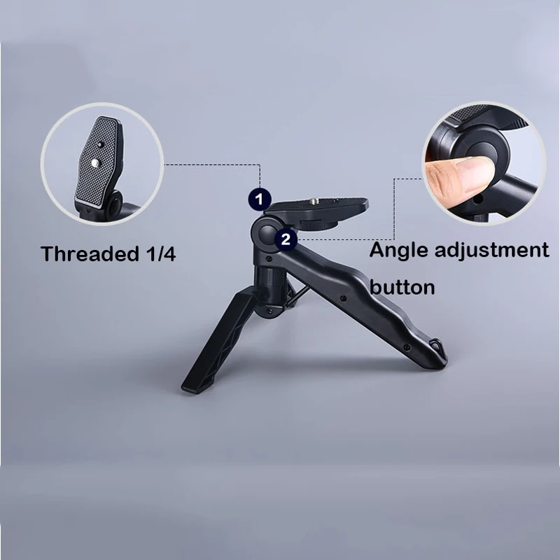 Светодиодный кольцевой светильник для селфи с держателем телефона штатив 16 см