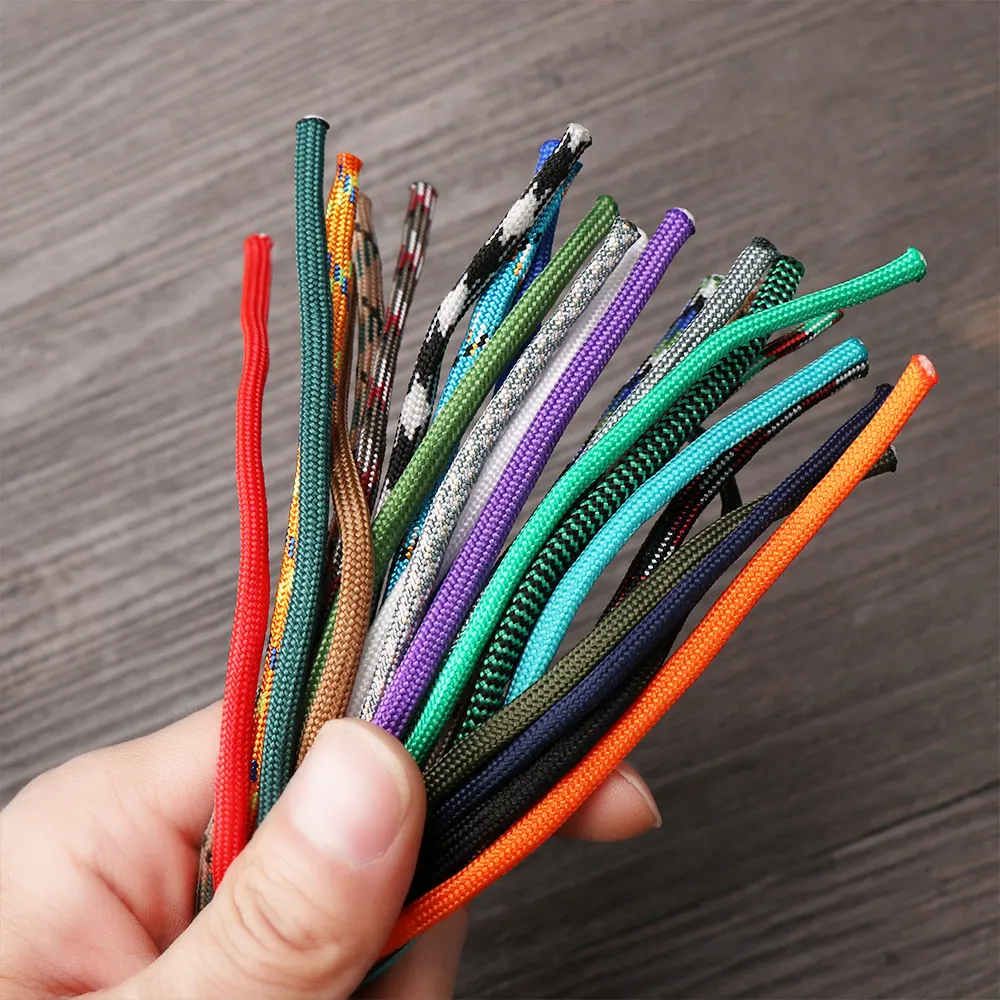 

1PC 12 Colors 5 Meter 4mm Paracord Cord Lanyard Nylon Rope 7-Strand Lanyard Tent Ropes Survival Outdoor Camping Equipment 2020