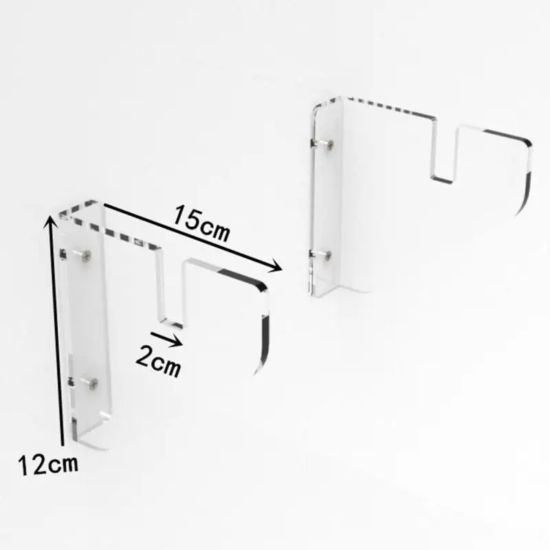 2 шт. прозрачный акриловый держатель для хранения дома Простая установка