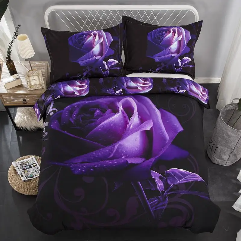 

50 King Duvet Cover Set Flower Queen Bedding Sets Comforter Bedding Sets Double AB#88