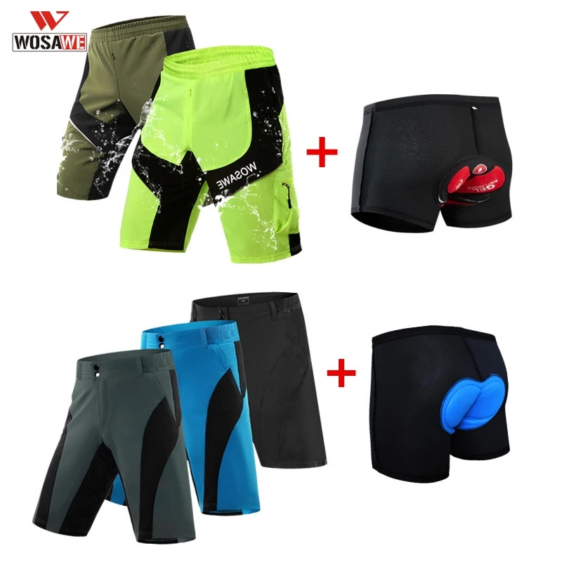 Шорты WOSAWE Мужские для горных велосипедов летние велосипедные короткие
