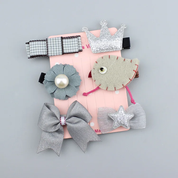 Детские заколки для волос 24 шт./компл. детские с рисунками из мультфильмов банты