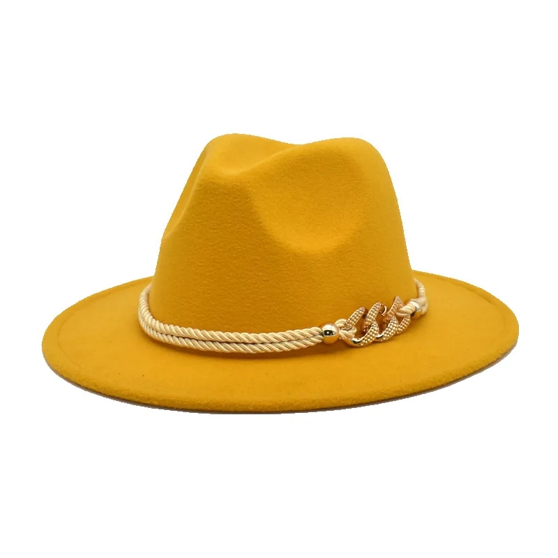 

ZLD Retro women jazz hats fashion Autumn Winter Felt Fedoras hat men gentleman caps casual ladies Big Brim Hats Cowboy Cap