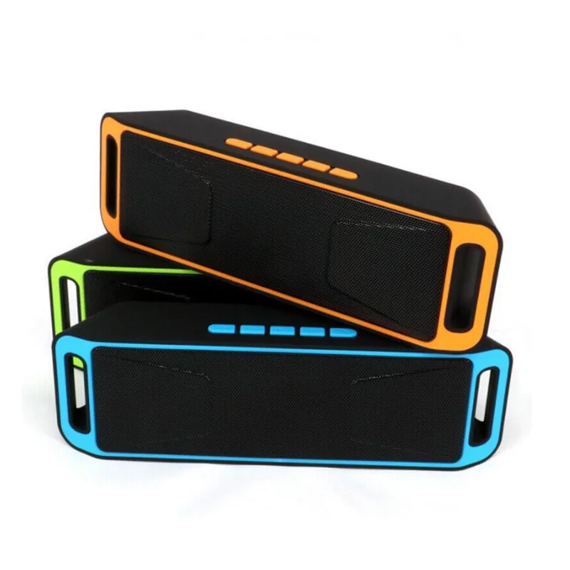 

Беспроводная уличная Bluetooth-Колонка SC208, двойная портативная маленькая колонка, поддержка воспроизведения карт, FM-радио