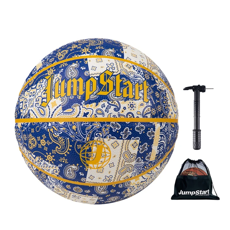 

Мяч для баскетбола JRS сине-желтый, 29,5 дюйма, Размер 7