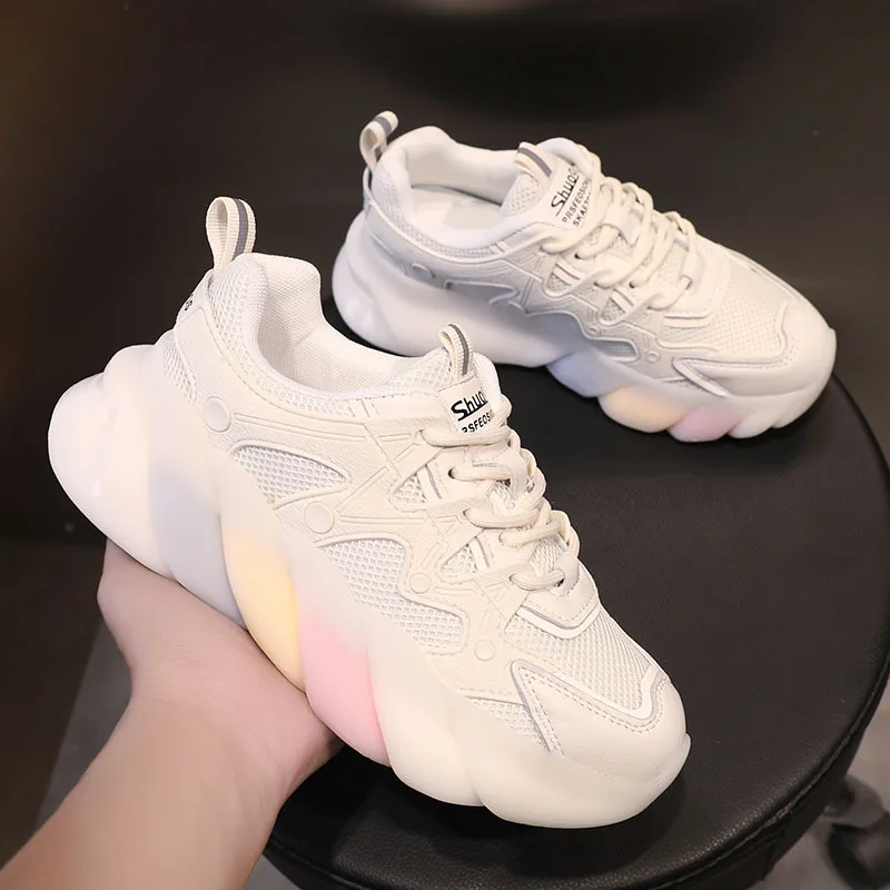 

Designer Shoes Women New Arrival Chunky Shoes Women Sneakers Platform Woman Fashion 2021 White Sneakers Women's Footwear Baskets