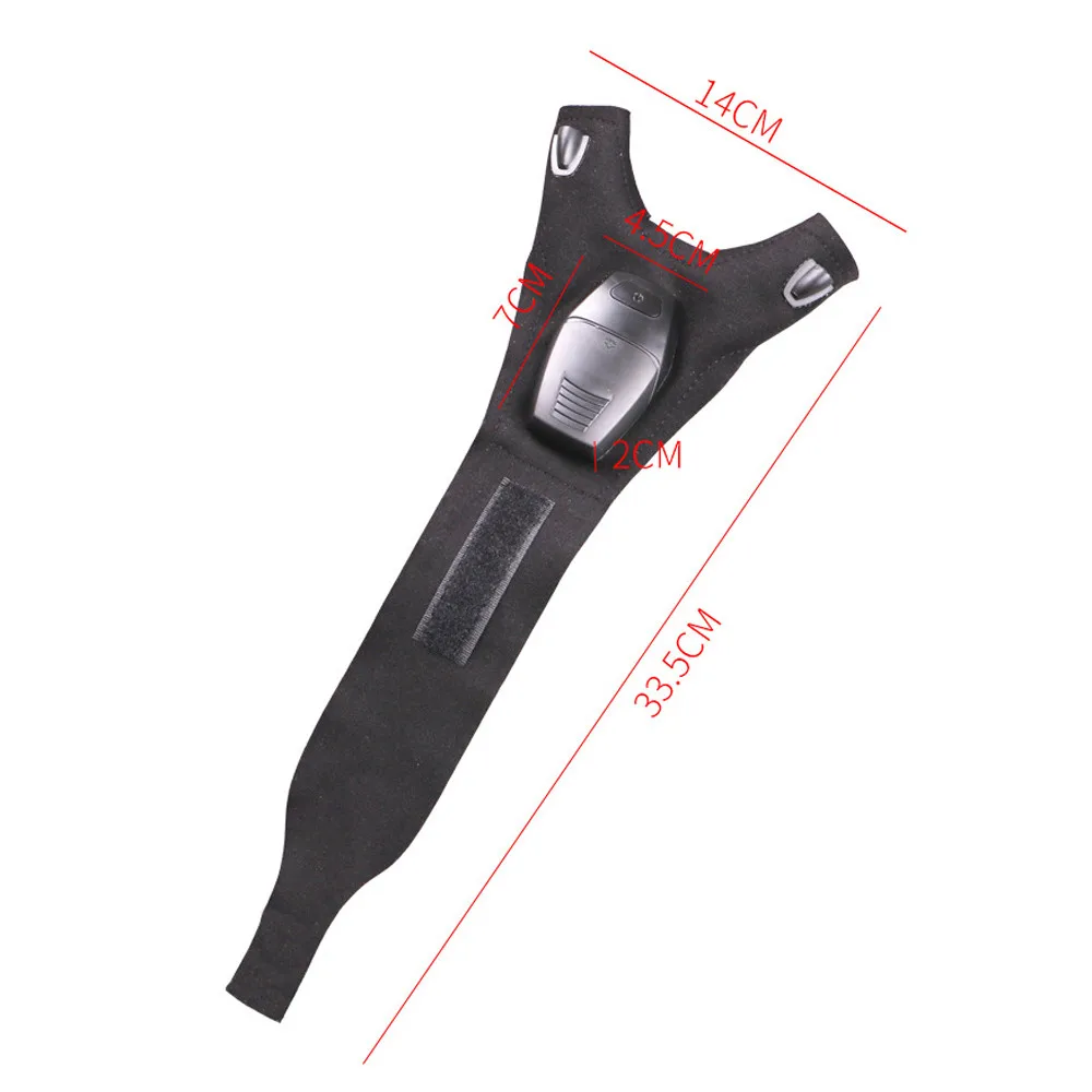 Черная уличная перчатка с волшебным ремешком для ночной рыбалки светодиодный