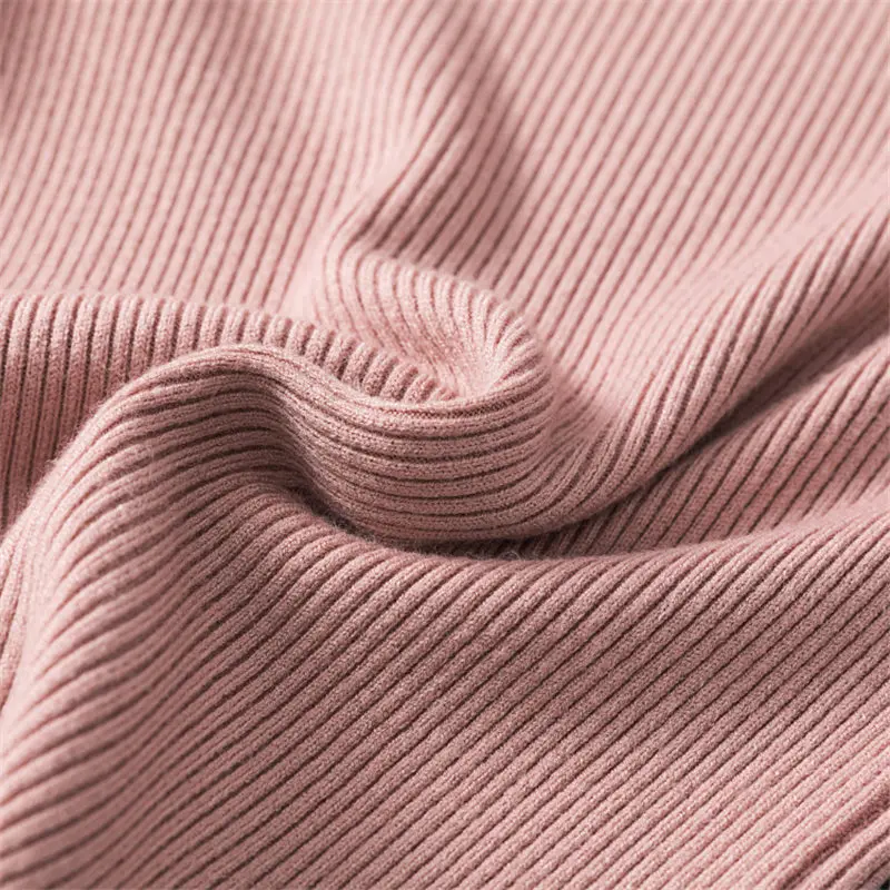 Женский трикотажный свитер с длинным рукавом и высоким воротником | Женская