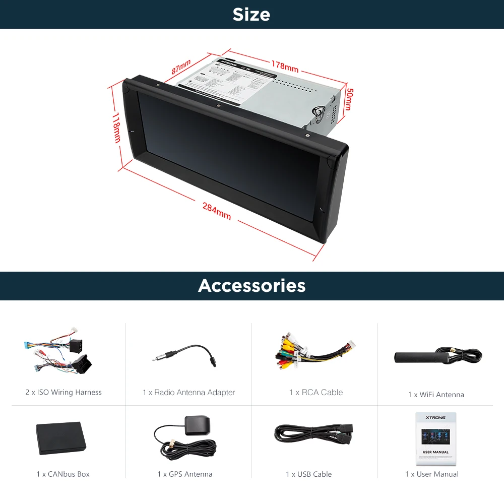 Автомобильный стереопроигрыватель XTRONS 10 25 дюйма Android GPS-навигация для BMW E39 M5 1999-2003