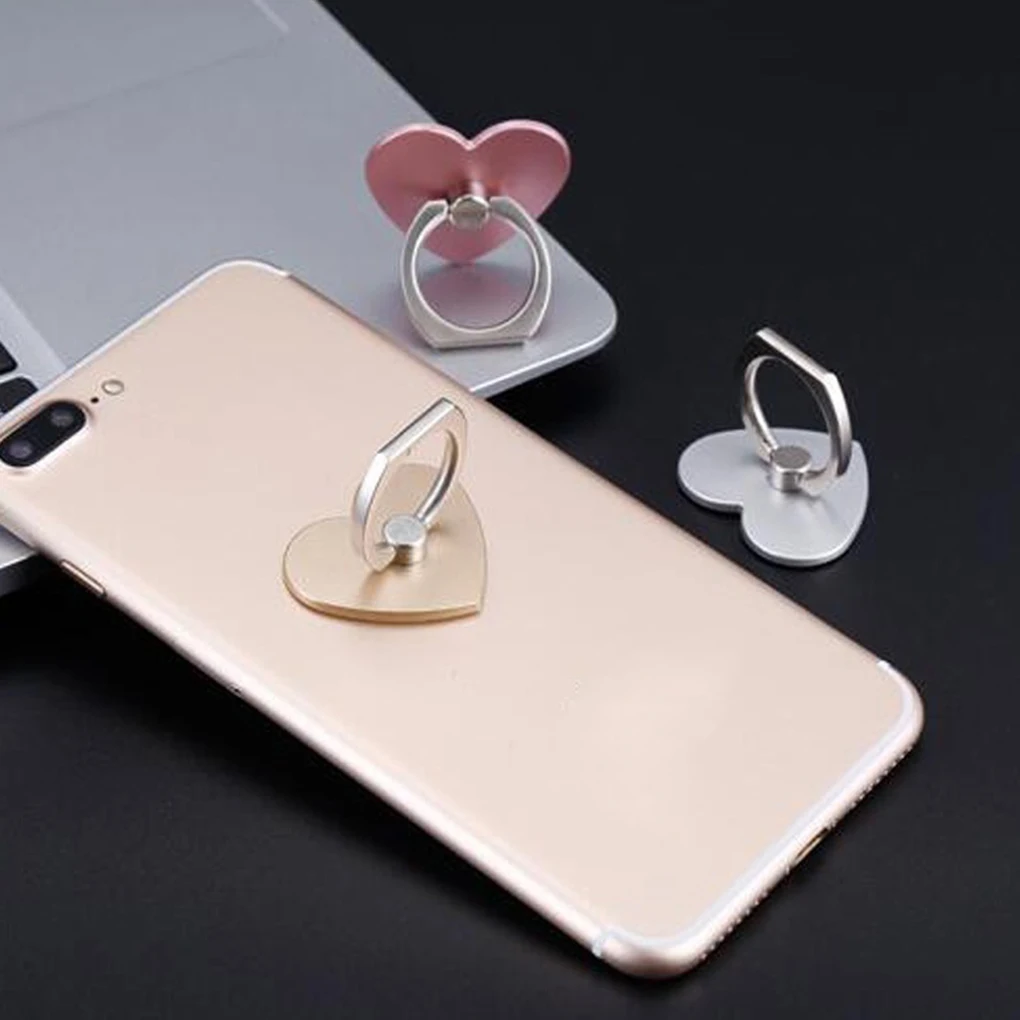 Кольцо держатель для телефона в форме сердца с поворотом на 360 градусов|Подставки