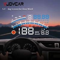 vjoycar v41 hud head up display 5 5 car overspeed warning obdii euobd auto windshield projector alarm system rpm kmh mph