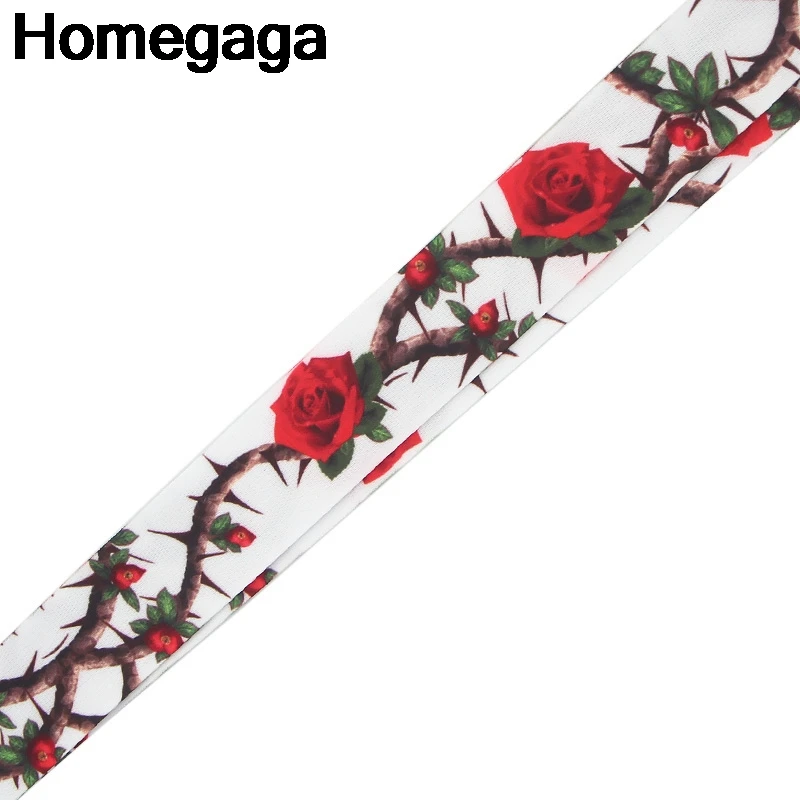 Homegaga винтажная роза Lanyards id Держатели для телефонов ожерелье аксессуар для ключей шеи ремни нагрудные опознавательные Значки для идентификации владельцев тесьма D2334