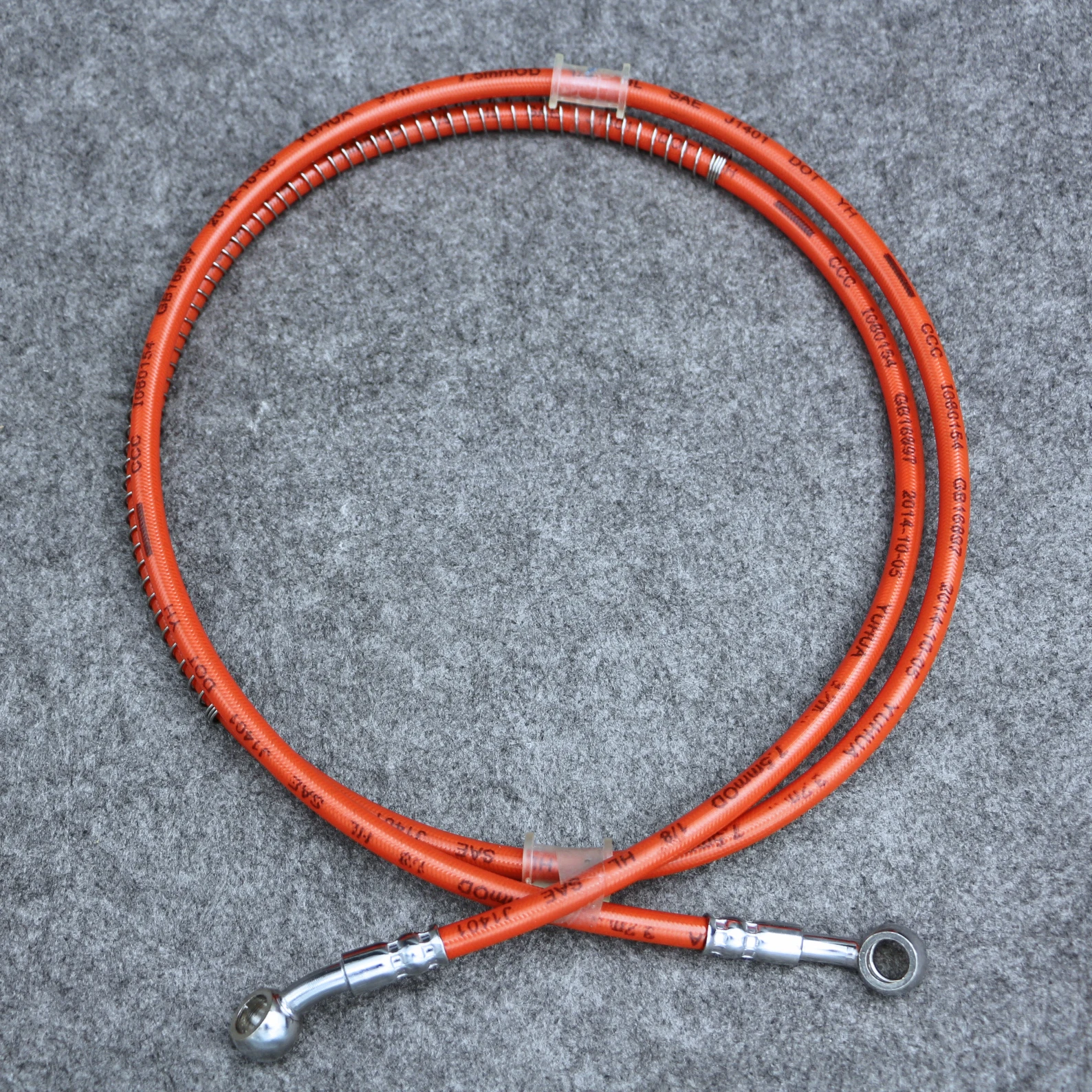 Стальной тормозной трос 35 см 220 Плетеный Масляный шланг сцепления для YAMAHA YZ YZF WR 125