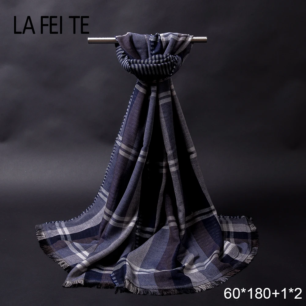 Новые зимние хлопковые мужские шарфы женские деловые Sjaal клетчатая шаль Мужской