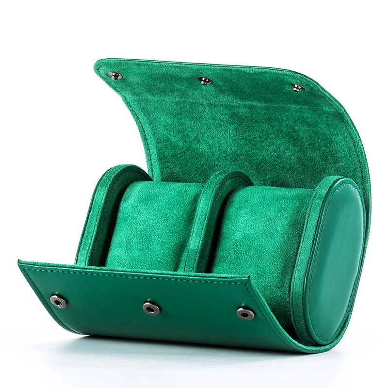 Luxury 3-slots Watch Roll Travel Case Microfiber PU Leather Watch Storage Organizer Storage with Innovative Gift for Men