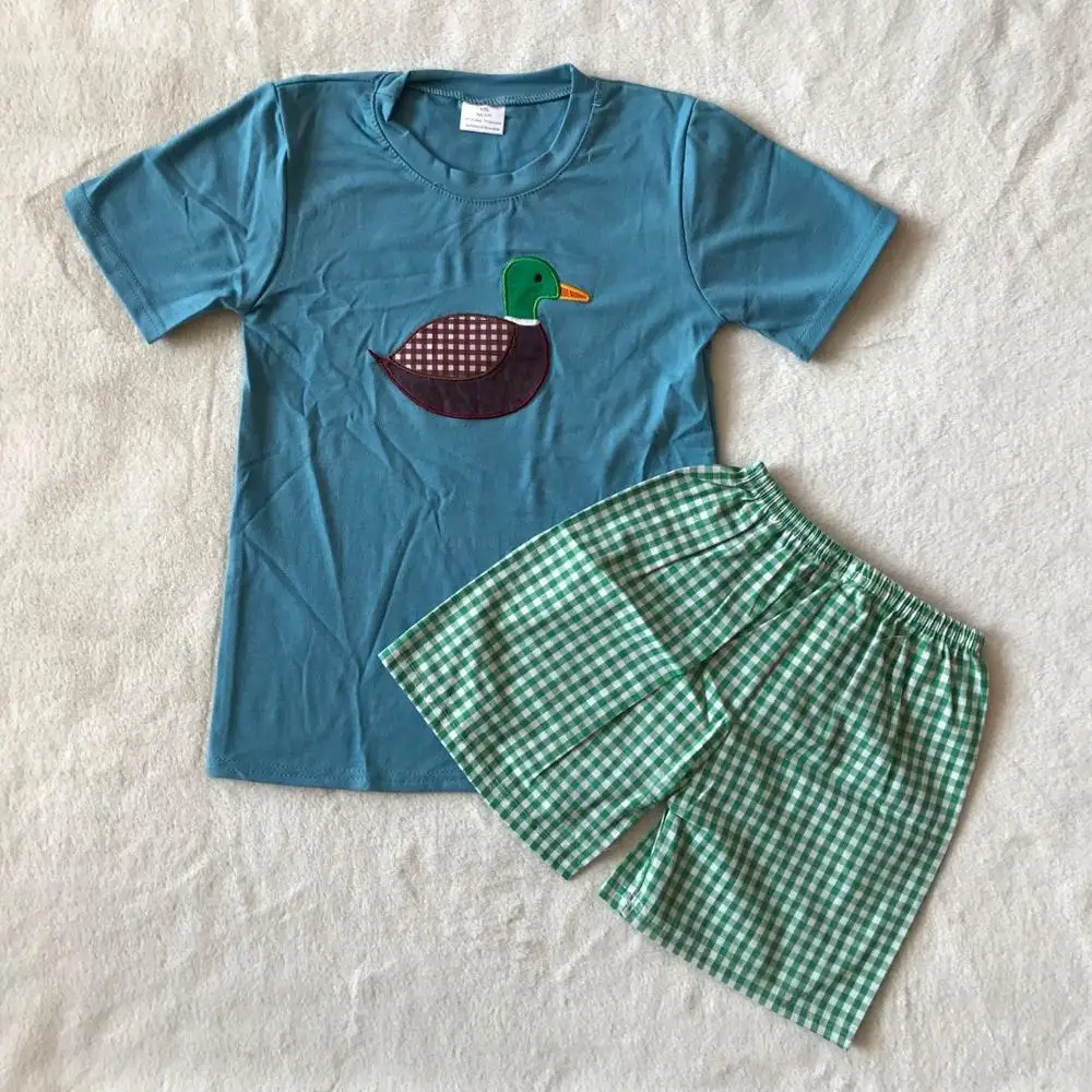 

2021 Baby Boys Clothes Short Sleeve T-Shirt Duck Embroidery Summer Spring Kids Toddler Teen Wear