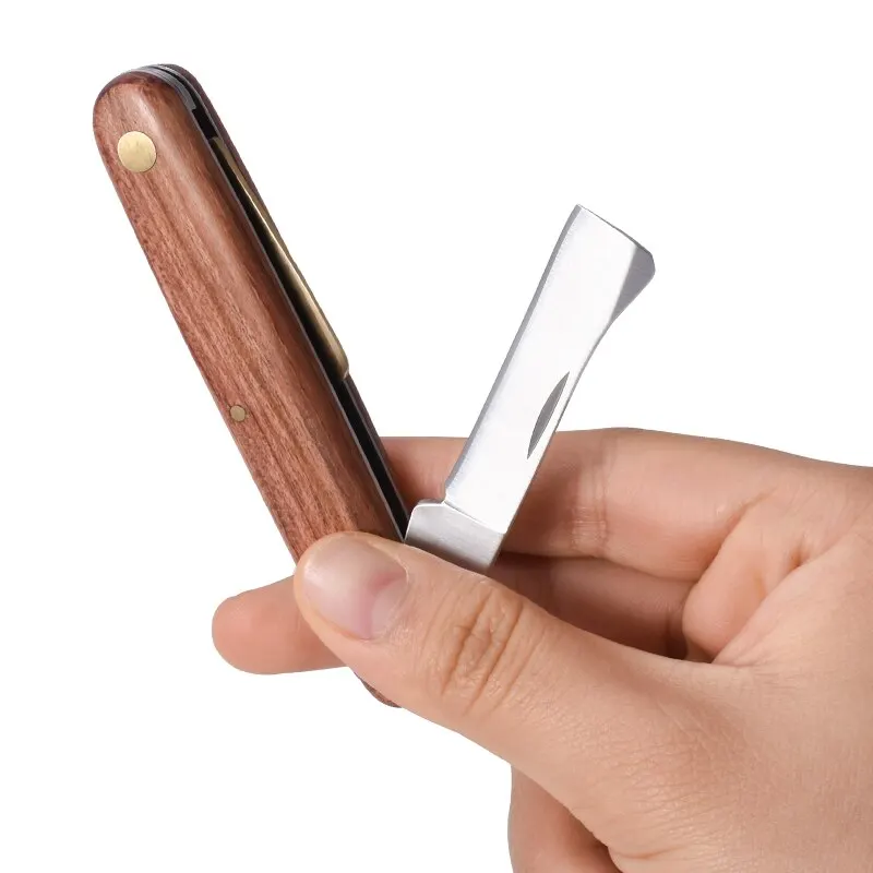 Садовый складной прививочный резак обрезка для рассады дерева с защитой от