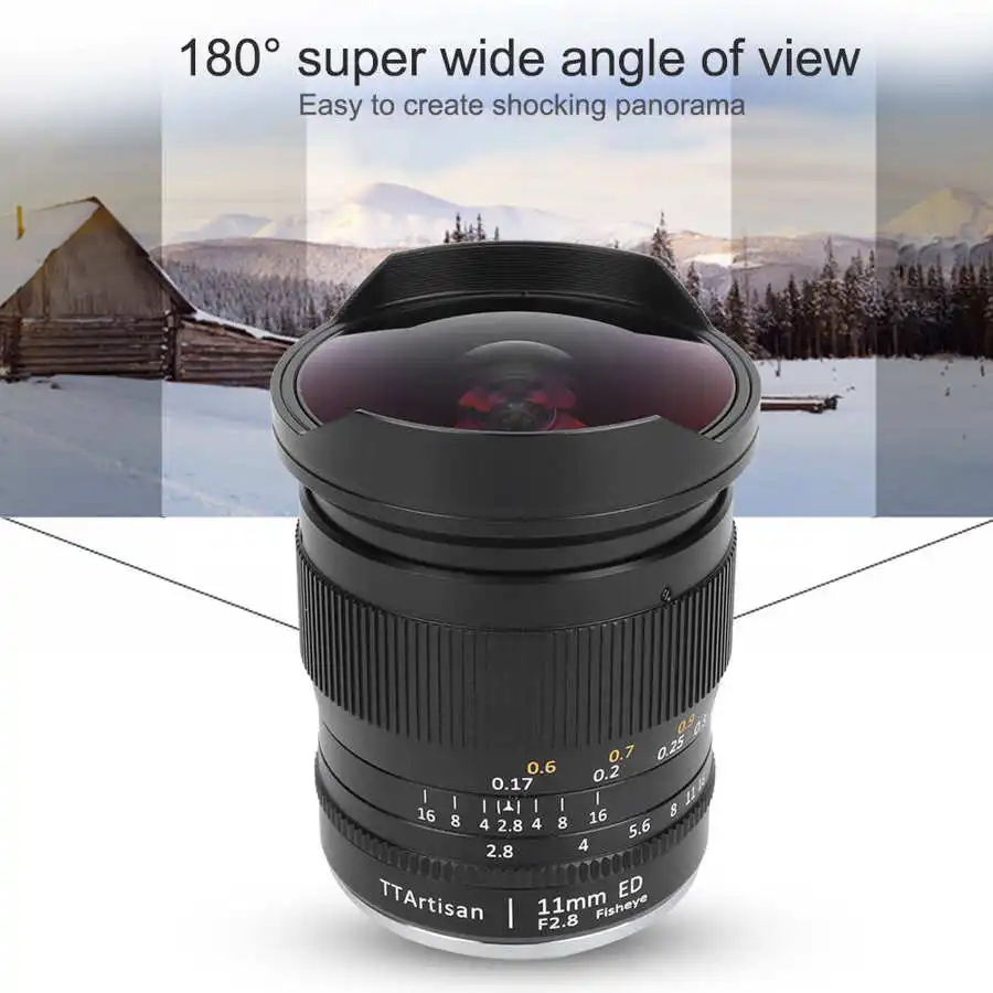 TTArtisan 11 мм F2.8 entille авиационный алюминиевый полный каркас супер широкий угол