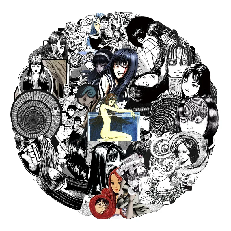 

20/30/50PCS Anime Stickers Horror Comic Fujiang Graffiti Car Bicycle Motorcycle Skateboard Laptop Decorative Sticker