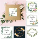 Самоклеящиеся квадратные наклейки, 3,5 см4,5 см6 см