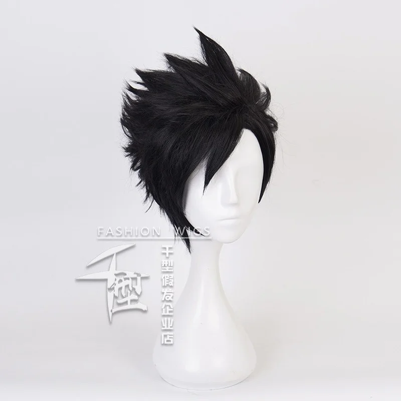 Haikyuu! Черный короткий парик для косплея Nekoma Kuroo Tetsurou термостойкий синтетический