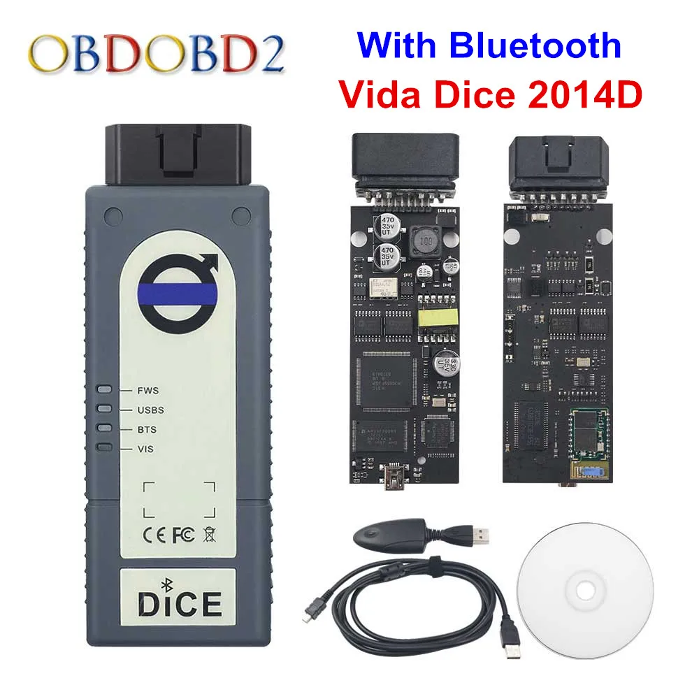 VIDA DICE Bluetooth Полный чип для Volvo Vida Dice 2014D 2015A добавить автомобили до OBD2 Авто диагностический инструмент Dice Pro Vida Dice зеленая доска - Цвет: VIDA DICE Bluetooth